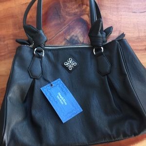Simply Vera black shoulder bag with silver accents